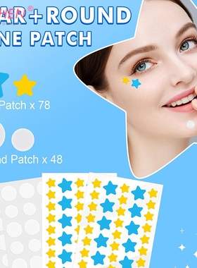 极速126/132Pcs New Colorful Invisible Acne Removal Pimple Pa