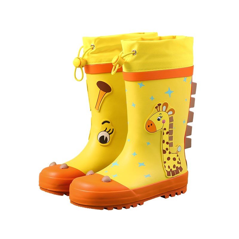 甜甜仔儿童雨鞋男童女童防滑防水鞋宝宝立体雨靴中大小童幼儿小孩