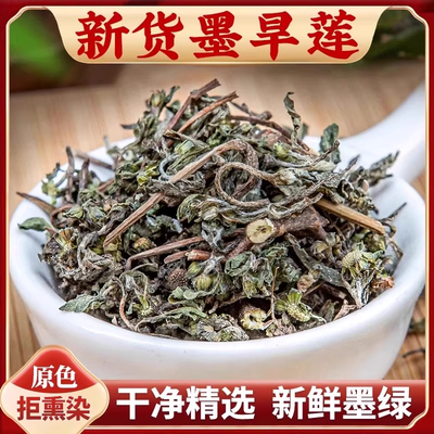 墨旱莲中药材正品旗舰店野生墨旱莲草和女贞子组合茶旱莲中草药材