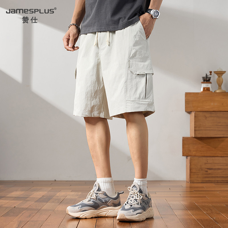赞仕2025夏季男休闲短裤美式工装休闲百搭短裤潮牌大码宽松五分裤