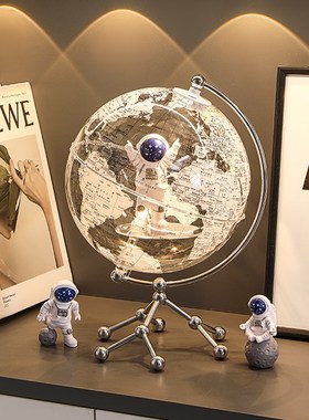 地球仪摆件轻奢高级感小众宇航员太空人女童12岁S男孩生日礼物乔