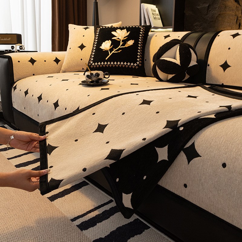 四季通用沙发垫坐垫防滑沙发套罩高级H感防猫抓沙发盖布四季坐垫