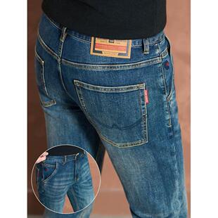 高端男装牛仔裤男士春季2026新款直筒修身显瘦小脚休闲长裤子秋冬