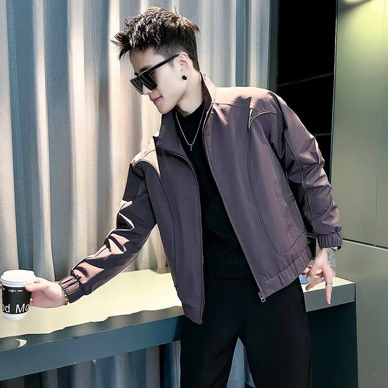 春秋款百搭夹克男款高级感潮牌衣服2025新款痞帅炸街外套潮流男装