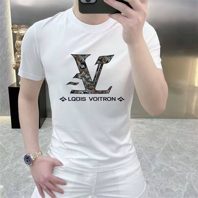 男装2025年新款长袖t恤男印花秋衣外穿春秋季薄款休闲打底衫