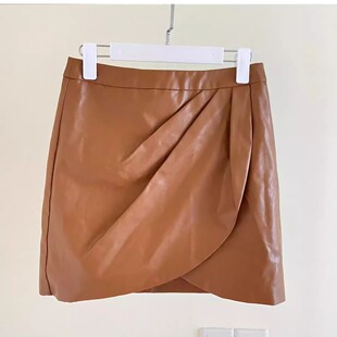 秋冬百搭仿皮衣品牌外贸出口原单精品女皮衣断码 清货皮裤