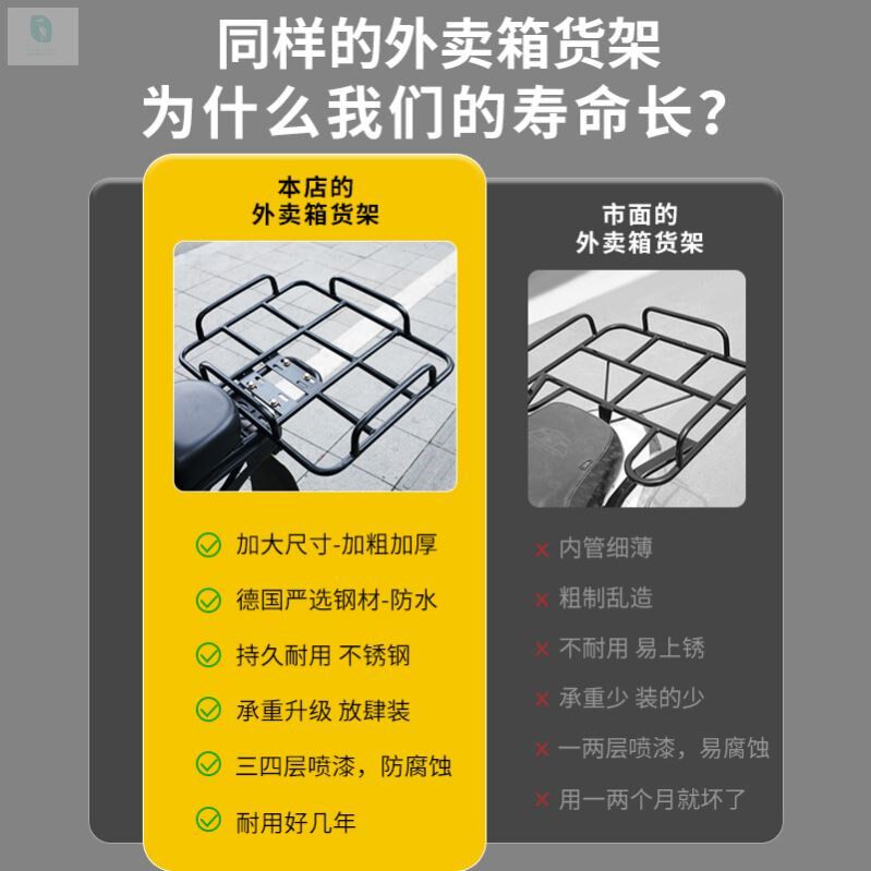 现货速发电动车后座改造车后尾架子外卖箱子固定支架后备箱支撑架