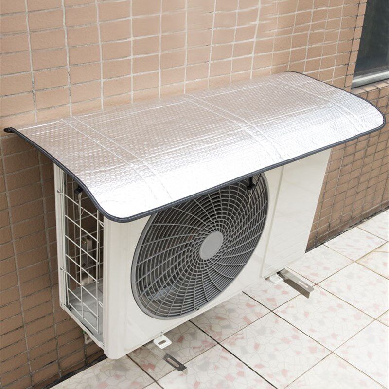 现货速发空调外机防雨盖防滴水声室外挂主机防晒防尘挡雨遮棚保护