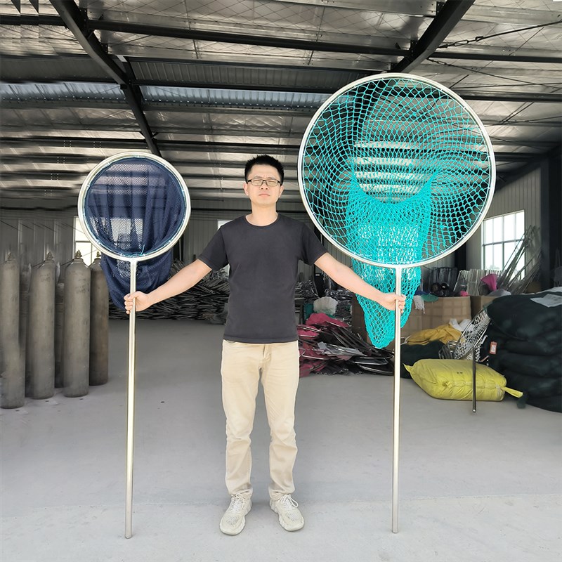 现货速发捞兜加大网口大号抄网黑坑大鱼青鱼捞虾鱼捞网不锈钢渔具