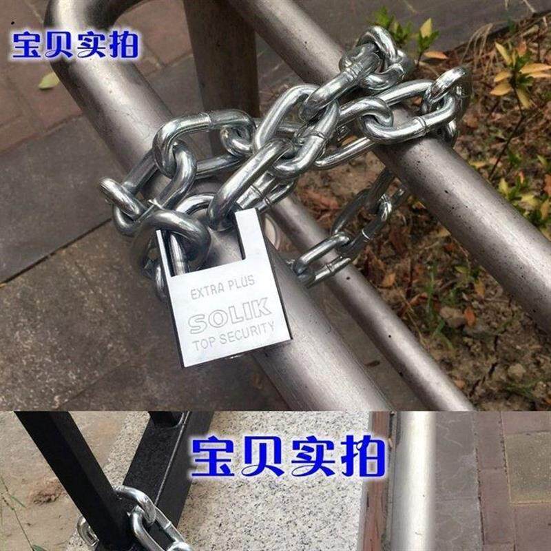现货速发钢链锁电动自行车锁大门长条锁具防剪防盗链条锁安全锁铁