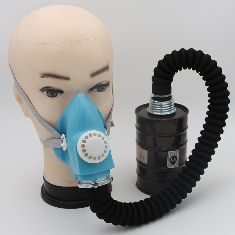 现货速发防毒半面具喷漆0.5米s导气管呼吸器防毒面罩化工滤毒罐滤
