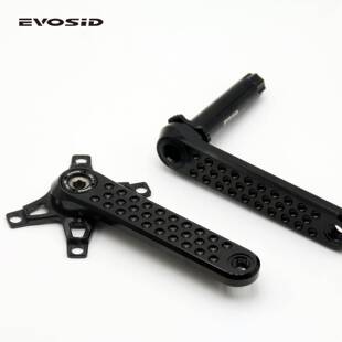 EVOSID公路车曲柄组160/165/170mm砾石车CNC牙盘GXP三钉中空一体