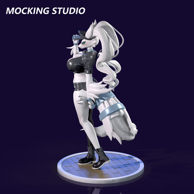 热裤性感大奈白龙莱希拉姆1/20手办GK主意玩家奇怪的比例世界系列