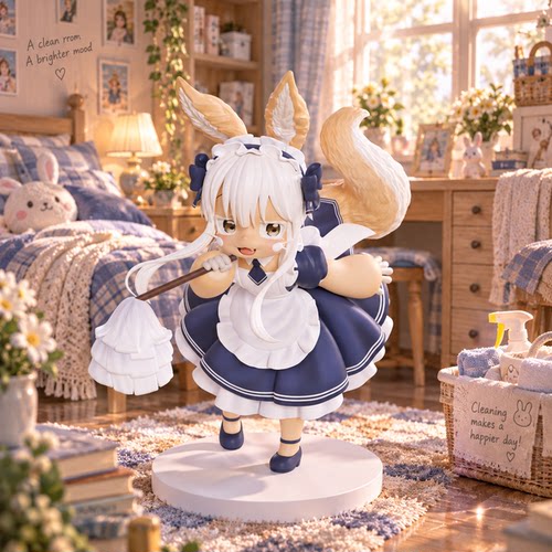 主意玩家&伍壹WuYi原创女仆娜娜奇手办模型GK模玩摆件福瑞10CM 御