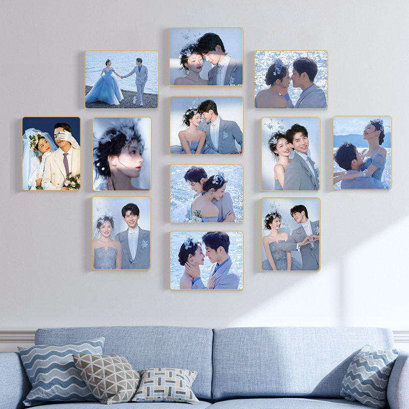 照片墙免打孔挂墙背景墙