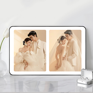 相框摆台2两多宫格洗照片定制做成小摆件高级感结婚写真相片打印