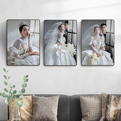 照片墙相框定制洗照片做成水晶打印加挂墙相片制作婚纱照相簿放大