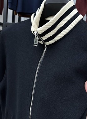 CKMR~口碑人气款！气质有型！秋冬季立领拉炼 炼 外套男加厚厚棉T