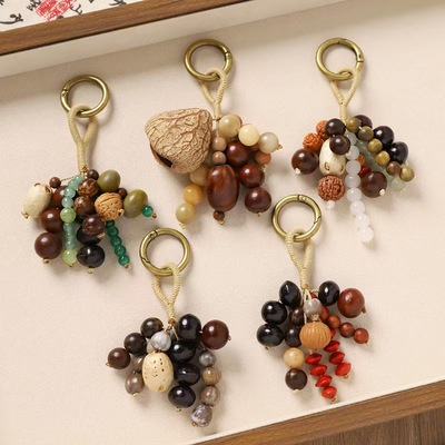 手工编织天然满愿种子小众挂件
