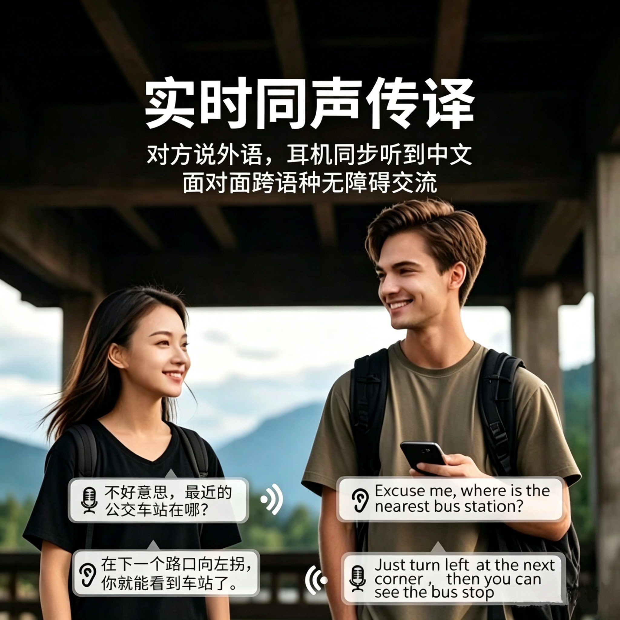 翻译耳机热卖榜智能ai离线翻译多国语言互译实时同声翻译无线耳机