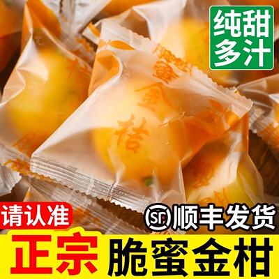 正宗脆蜜金柑第三代广西融安脆蜜金桔新鲜水果纯甜无籽顺丰包邮