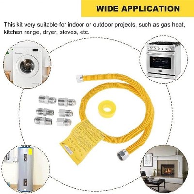 极速7pcs/1set i48Inch Safety-Shield Gas Appliance Flexible H