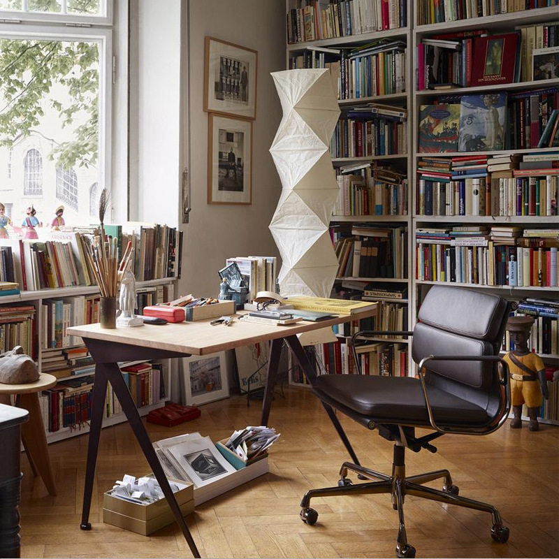 极速伊姆斯办公椅k人体工学老板椅家用靠背升降转椅简约五金边条