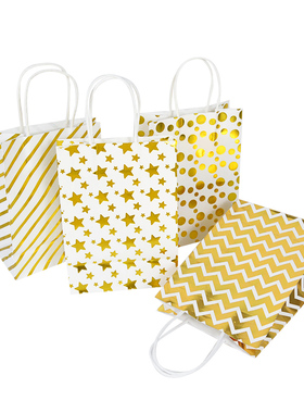 极速Haappy Birthday 21x15x8cm Pink Star Wavy Dots Pattern Kr