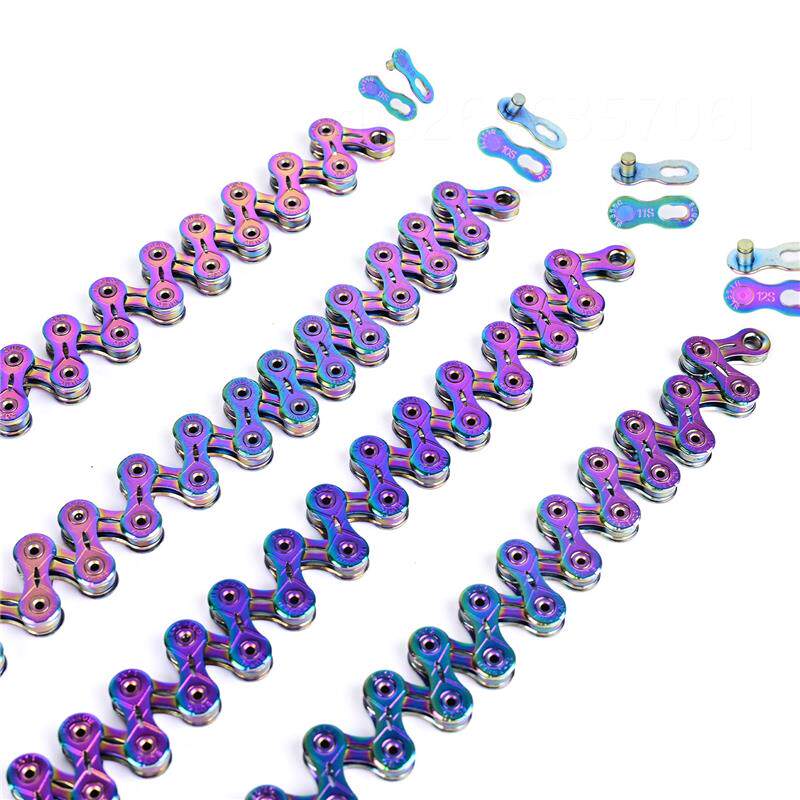 极速。SUMC全镂空彩色链条 山地车公路自行车变速链条链子9 d10 1