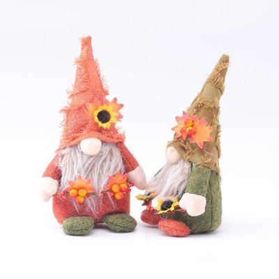 极速Fall Gnomes PlushThanksgiving DeGcor, 2pcs Farmhouse Tie