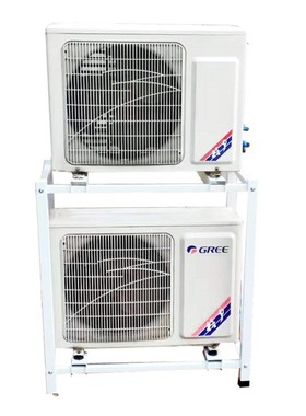 极速双层空调外机落m地架空调外机防锈防腐减震支架1.5p3p 不锈钢