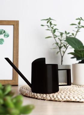 极速不锈b钢洒水壶金属长嘴黑色迷你儿童浇花水壶喷壶园艺淋花壶3