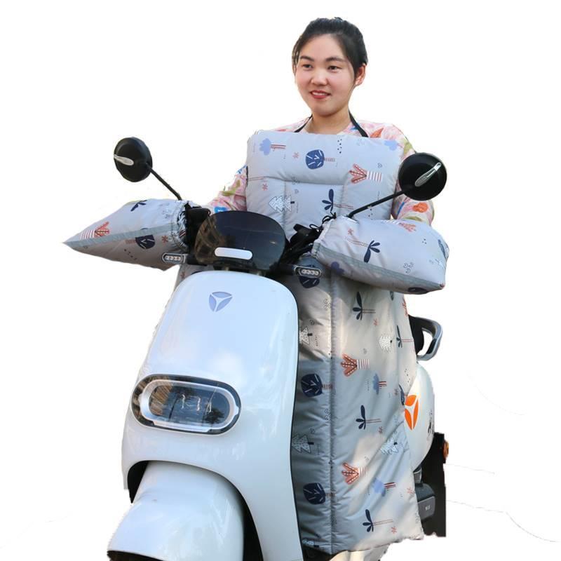 极速分离式挡风被j冬季电动车防水女电动车冬款两件式2022新款棉