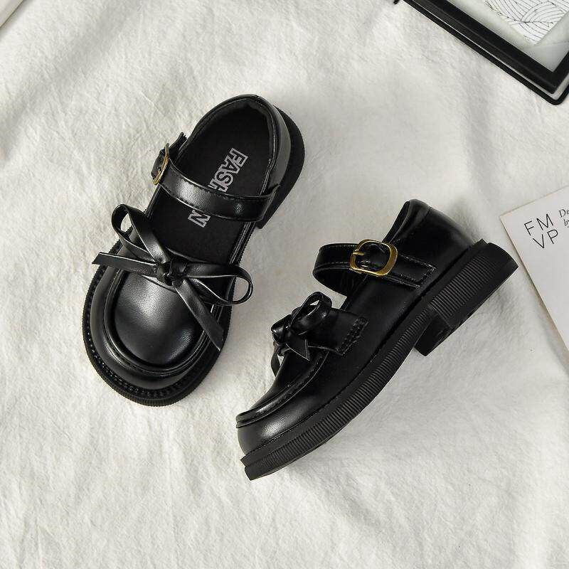 新品女童黑色小皮鞋2026春秋新款儿童I英伦公主鞋软底中大童演出