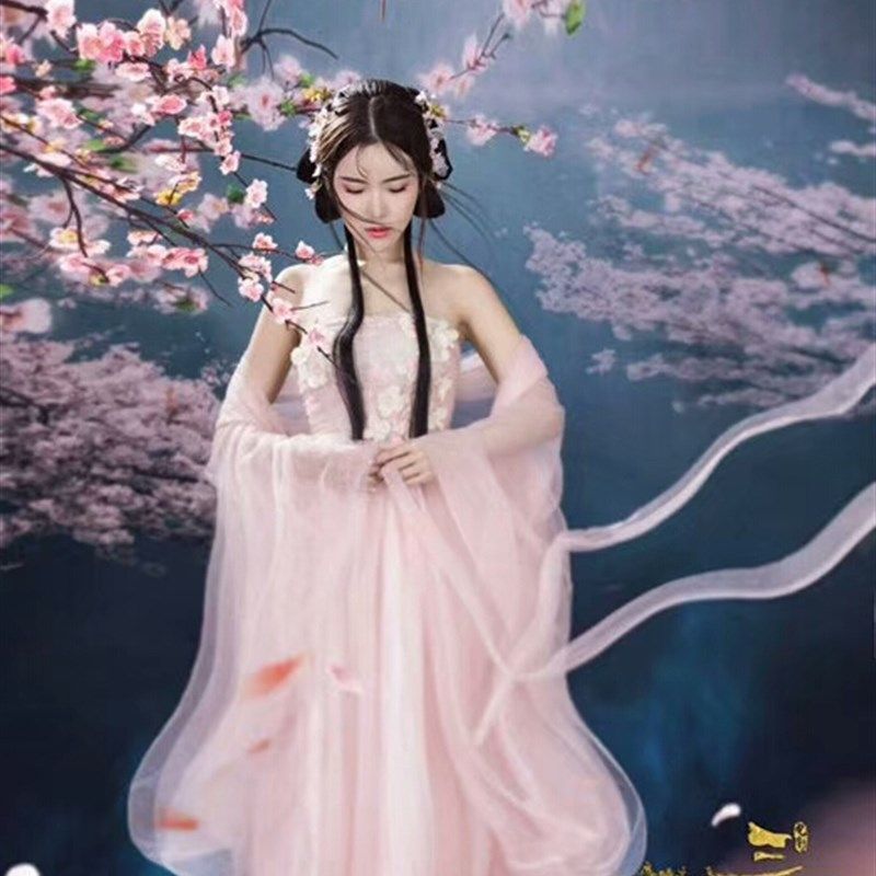 极速三生三世白浅古装刘亦菲同款抹胸襦裙仙女拖尾U古筝汉服唐装,女装/女士精品,民族服装/舞台装,淘宝优惠券,粉丝福利购,淘宝优惠卷