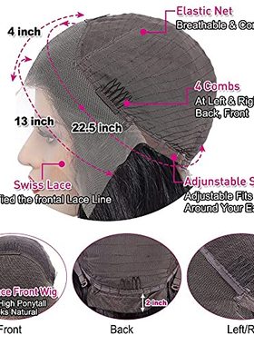 极速serwell Lace Front Wigs Human HFair 13x4 Straight HD Lac