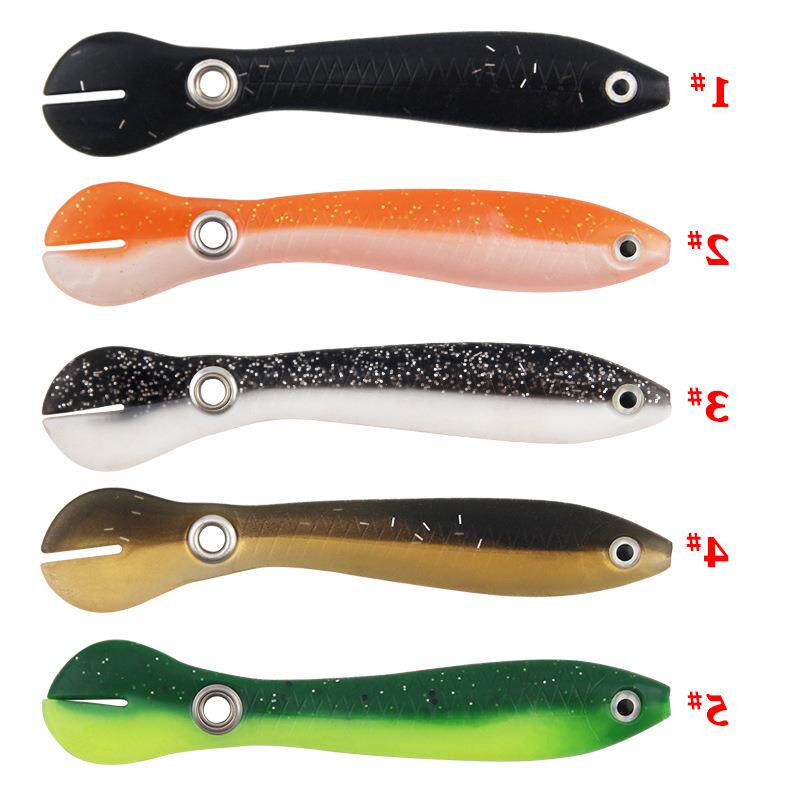 极速.Fish Walking 5pcs/lot Soft FishiHng Lures 2g/6g Swing T