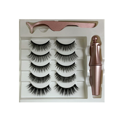 极速Magnetic Eyelashes with EEyeliner自粘磁性X睫毛眼线液套装