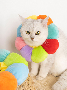 极速ollar Sfunflower Wound Healing Protection Cats Surgery C