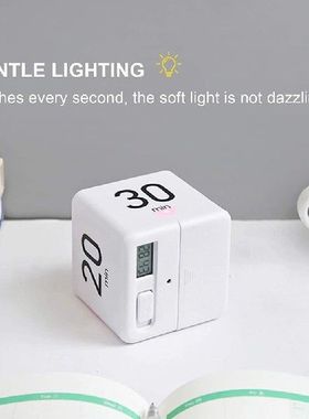 极速1pcbs Electronic Cubic Timer Countdown Kitchen Cube Styl