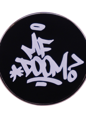 极速MF Doom Pin  KMD Jay Dee J DiFlla 90s hip hop Badge