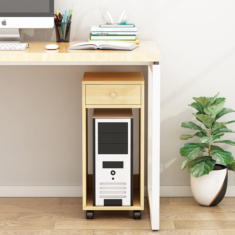 极速打印机置物架可移动电脑主机架放置H收纳架带滑轮主机箱台式