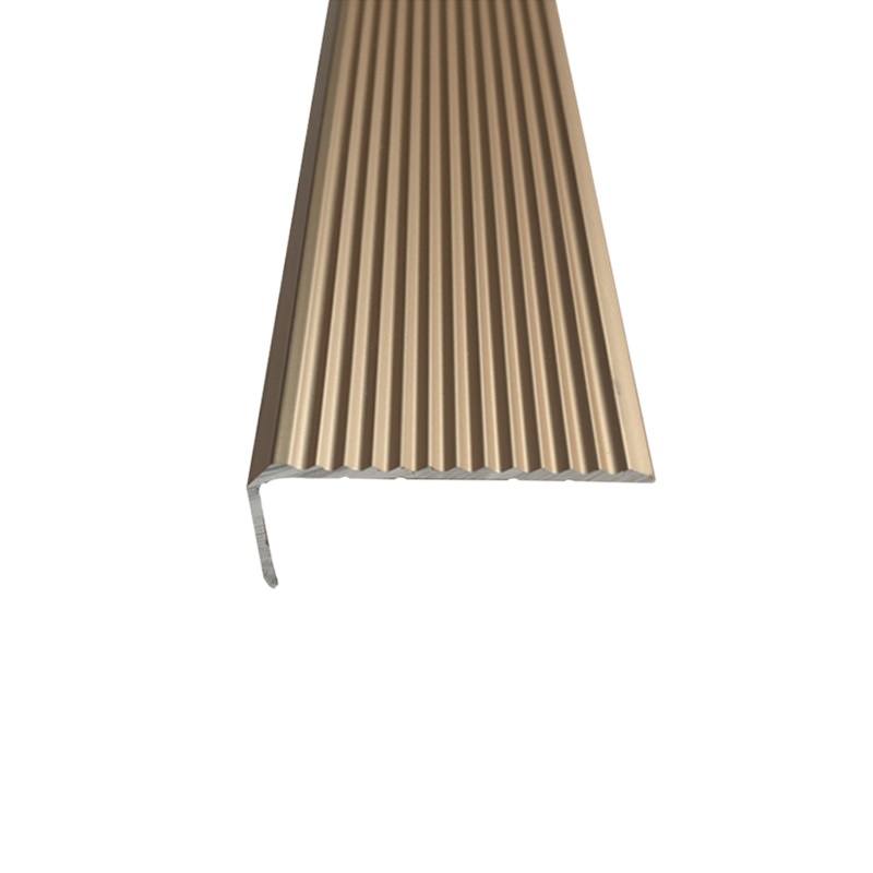 极速加厚L型楼梯踏m步防滑条 大理石台阶包边条铝合金直角压条收