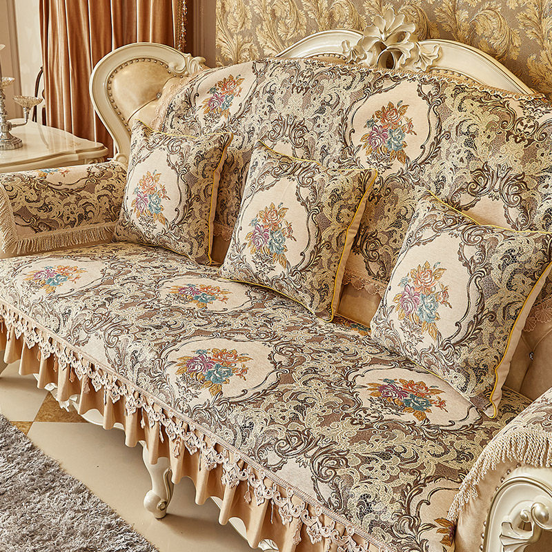 极速欧式沙发垫奢华贵妃皮坐x垫防滑套罩四季通用专用三坐新款垫