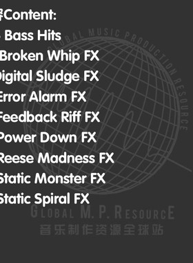 极速S054 Raw Bass Hits (Dharma) KSHPMR采样音乐制作音源编曲