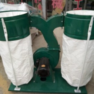 极速双筒布袋吸尘器木工机械除尘器雕刻机开料Q机击沉器干粉搅拌