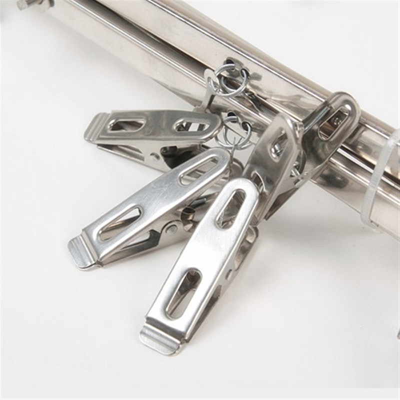 极速y晒裤子衣架十字4头夹子八夹不锈钢晾衣架晒毛巾X牛仔裤折叠