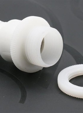 极速包塑金属软管白色接s头桥架外丝螺纹尼龙塑料加厚杯梳箱盒接