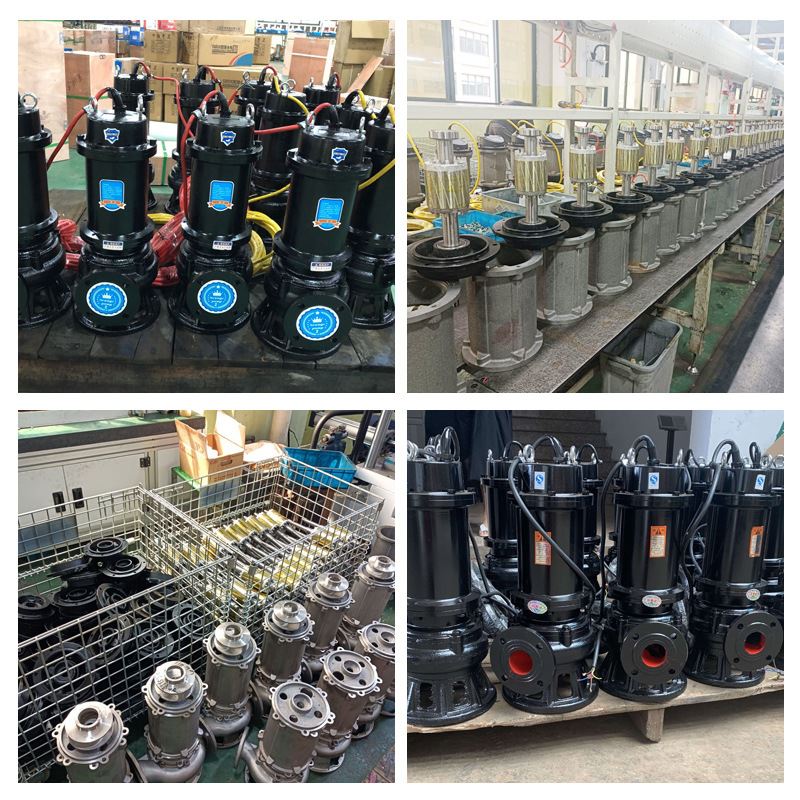 极速WQ潜水排污泵 离心三相无堵塞潜G污泵 潜水泵固定式潜水排污