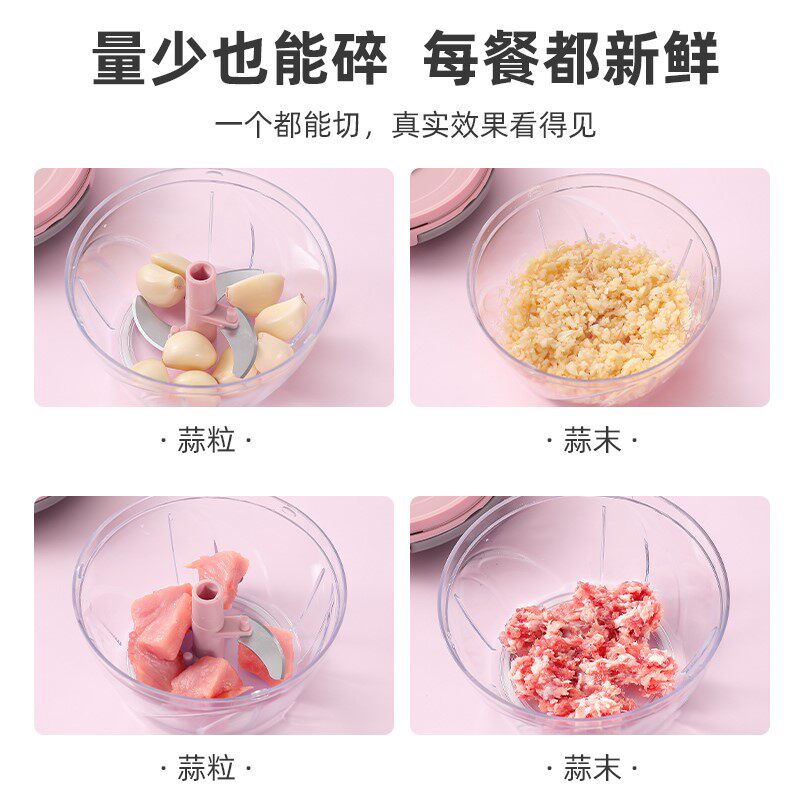 新品蒜泥神器捣蒜搅蒜捯蒜倒祘破碎F的机器夹蒜器砸蒜拍蒜缴蒜拉